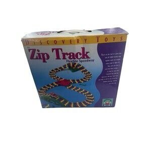 Discover Toys Zip Track Flexible Speedway Vintage With Box Complete Child Gift